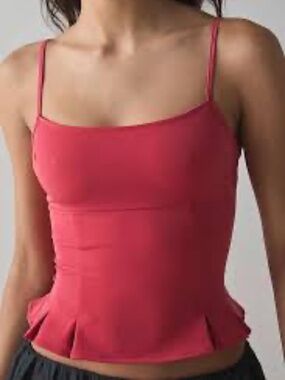 RED Silence + Noise Good Luck Peplum Cami